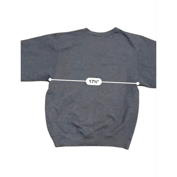 Jerzees Unisex Penn State University Heather Navy/White Crewneck Sweatshirt Sz S - Picture 7 of 8